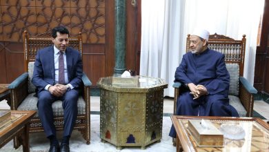 شيخ الأزهر يلتقي وزير الشباب والرياضة